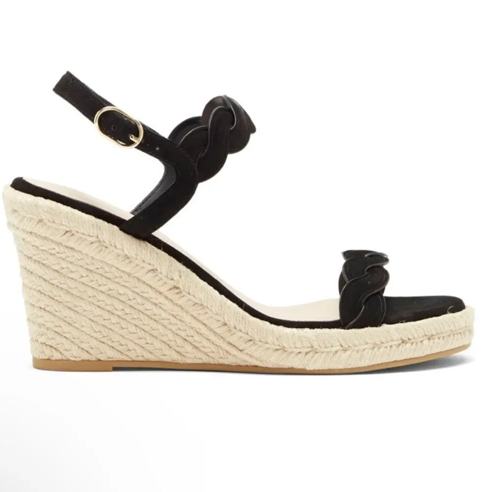 Stuart Weitzman Twist Espadrille Platform Wedge Sandal - Picture 2 of 6